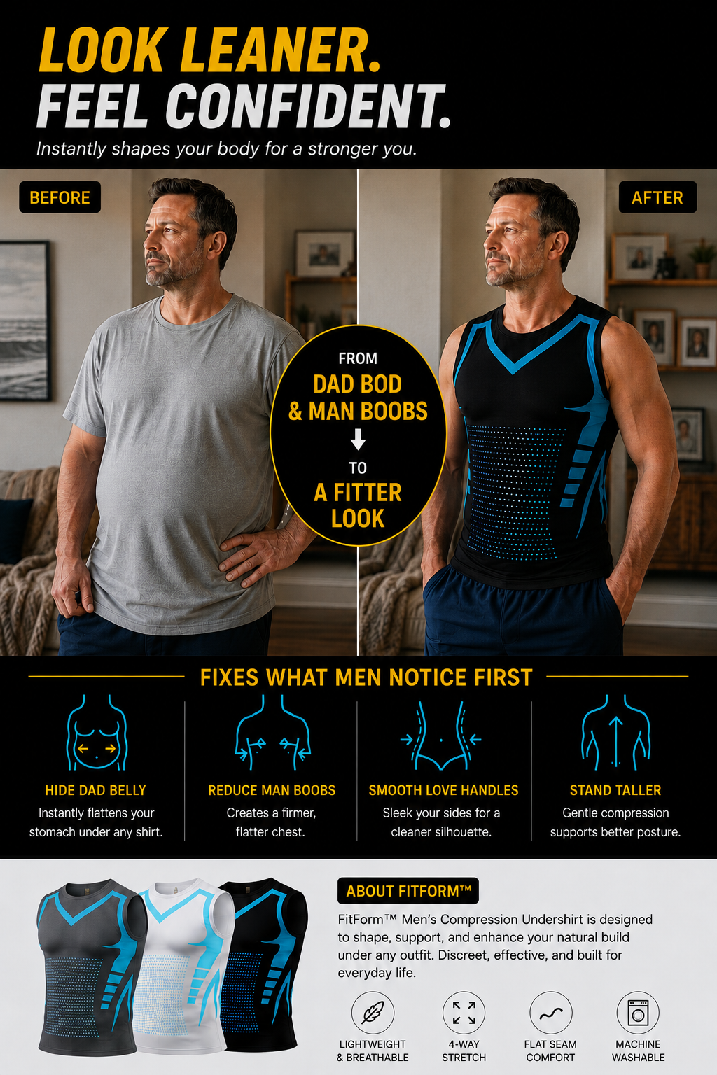 FitForm™ Men’s Compression Undershirt